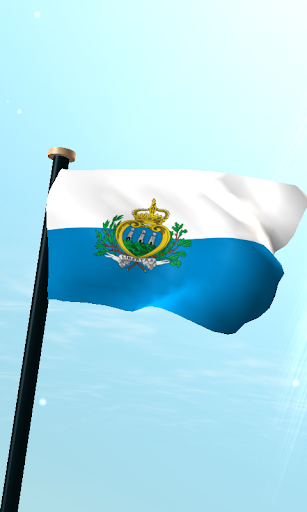 Android application San Marino Flag 3D Free screenshort