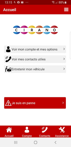 Android application Cirano screenshort