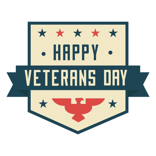 Happy veterans day logo