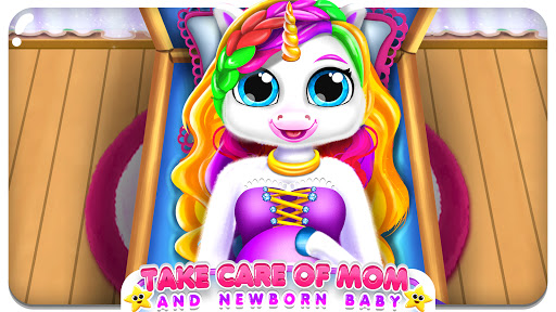 Pregnant Mom Baby Unicorn Game  screenshots 1