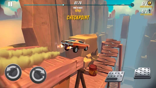Racing Terrain Car Stunt Trial