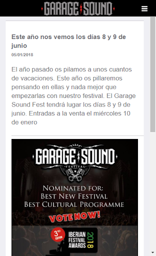 Garage Sound Festival Screen 2