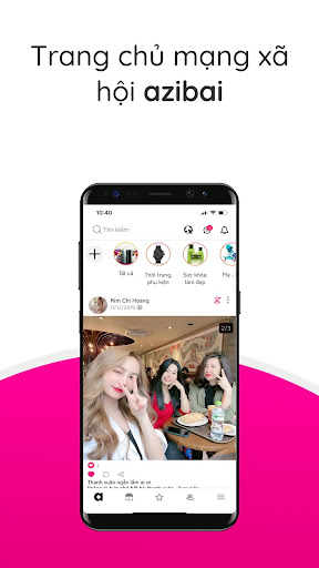 Android application Azibai Mạng xã hội kinh doanh screenshort