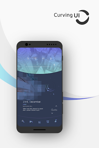 Android application CurvingUI for Kustom KLWP screenshort