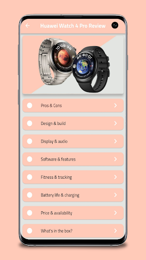 Android application Huawei Watch 4 Pro Guide screenshort