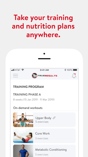 True Results App Screen 3