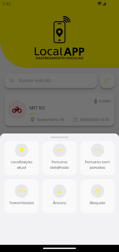 Local App Rastreamento Vc. Screen 2