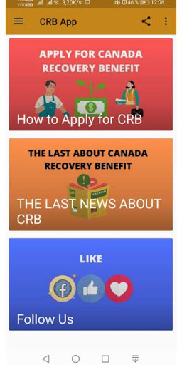 Android application CRB App screenshort