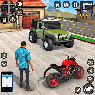 Indian Bike Sim Driving Games