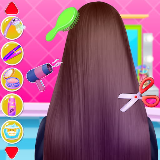 School kids Hair styles Makeup logo