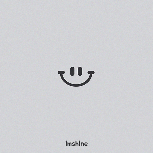 Simple gray smile theme logo