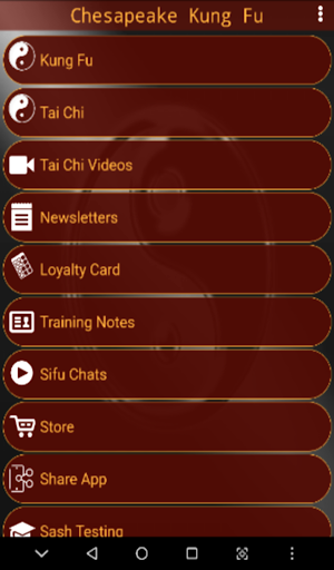 Android application Chesapeake Kung Fu screenshort