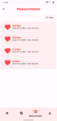 Instant heart rate monitor Screen 3