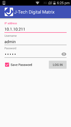 Android application J-Tech Digital HDMI N2N Matrix screenshort