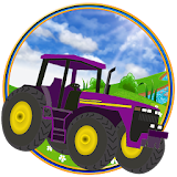 Farming Tractor Cargo Delivery Goods Transport 3D icon