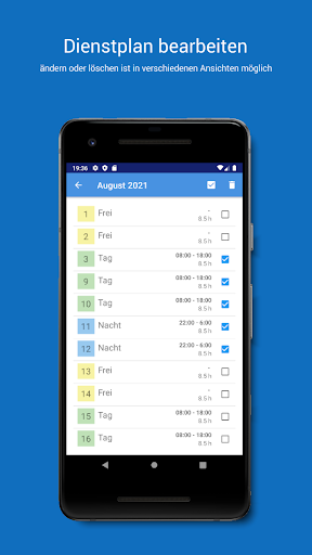 Dienstplan - Schichtplan Screen 3