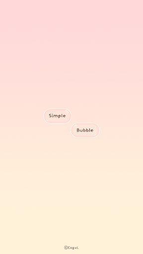 Android application 카카오톡 테마 - 심플 버블_핑크 옐로우 screenshort