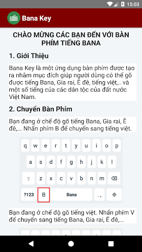 Android application Bana Key - Keyboard screenshort