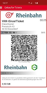Rheinbahn Fahrplanauskunft Screenshot