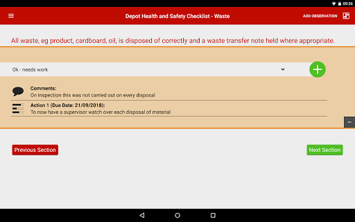 AssessNET Audits Screen 3