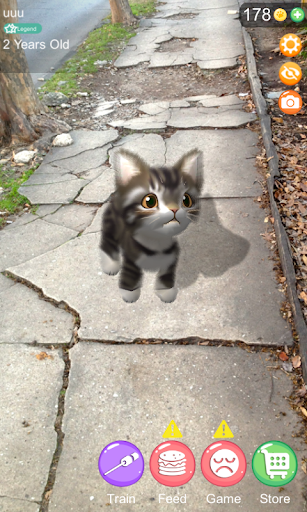 Android application AR Cat screenshort