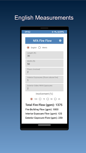 Android application NFA Fire Flow screenshort