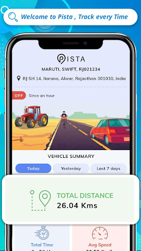Android application PISTA GPS Tracker screenshort