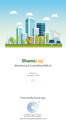 Android application ShamsLog screenshort