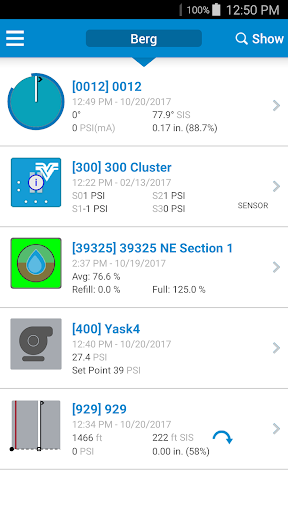 Android application Valley® BaseStation3™ screenshort