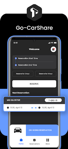 Android application GO-CarShare screenshort