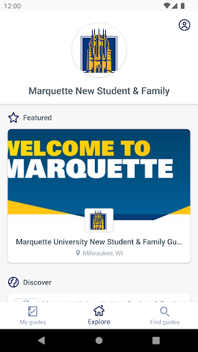 Marquette New Student & Family Screen 2
