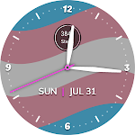 screenshot of Pride Time™ Wear OS Watch Face