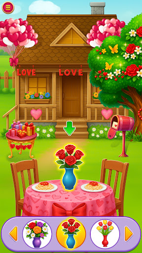Valentine Room Decoration Game ekran görüntüsü