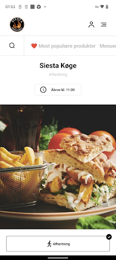 Android application Siesta Køge screenshort