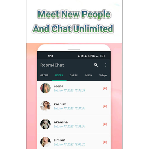 Room4chat -Chat with Girls & B Screenshot 1 - AppWisp.com