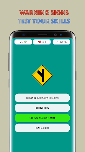 Traffic Signs Game: Road sign Screen 3