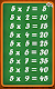 screenshot of Learn multiplication table