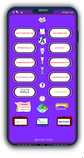 Android application Fiorentina Giornali Viola News screenshort