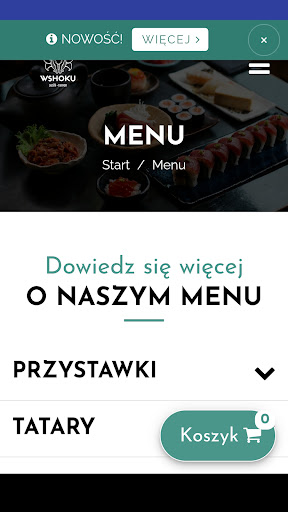 Android application WSHOKU Sushi screenshort