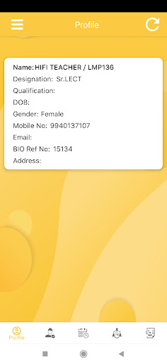 Android application HifiEdu College Teacher App screenshort