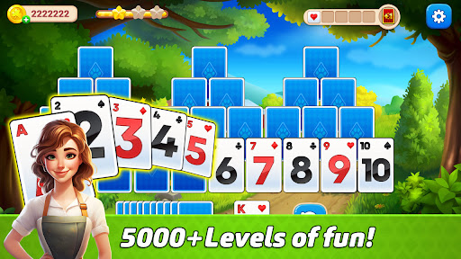 Android application TirPeaks Solitaire Dessert screenshort