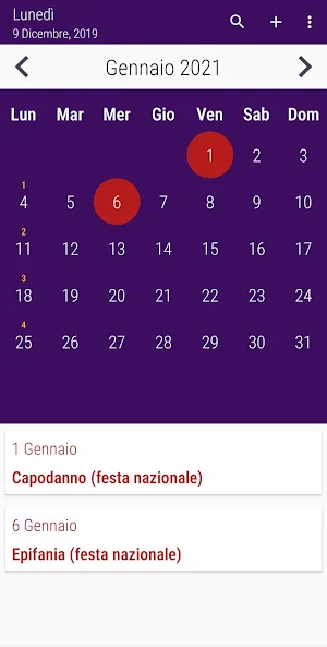 Calendario 2021 Italia screenshot 21