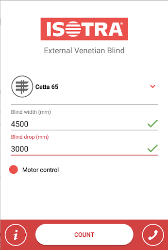 Android application ISOTRA Packet screenshort