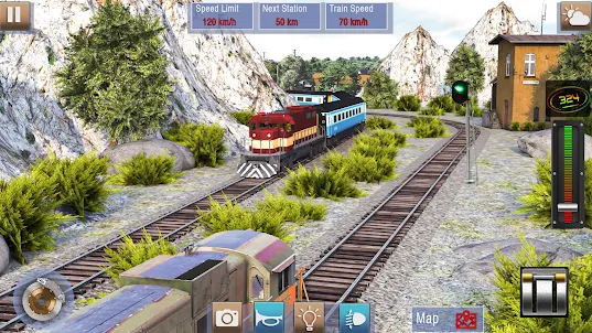 Modern Train Driving Game 2023