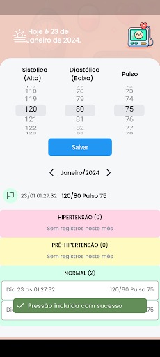 Minha pressão Screen 2