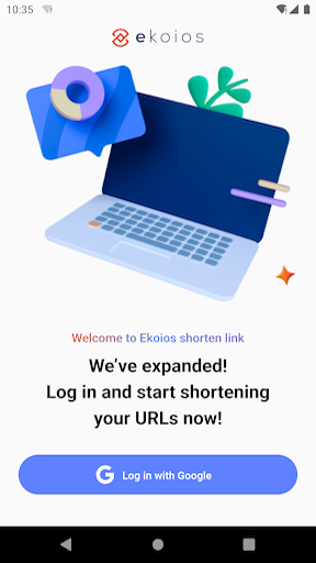 Android application EkoLink - URL Shortener screenshort