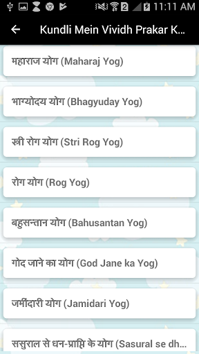 Kundli Mein Vividh Prakar Ke Yog