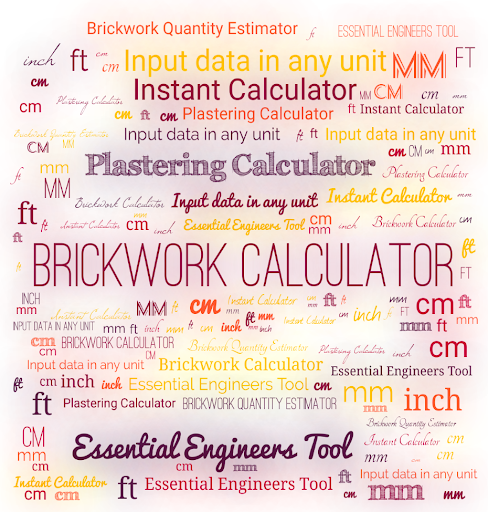 Android application Brickwork Quantity Estimator screenshort