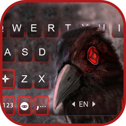Sharingan Crow Keyboard Backgr logo