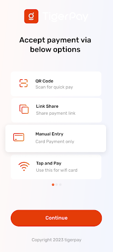 TigerPay Screen 2